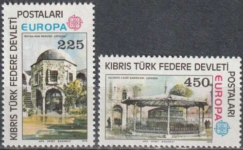 TURKISH CYPRUS 1978 EUROPA Stamps - Monuments UMM CV R46.20 SG 63/4