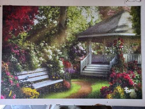 JIGSAW PUZZLE 5 IN 1 AS SHOWN 3250 PIECES NOT ALL COMPLETE LOOK AT PHOTOS