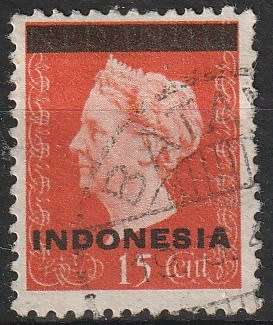 INDONESIA 1948 -1949 Queen Wilhelmina - Netherlands Indies Postage Stamps Ov ULH CV R11 SG 541