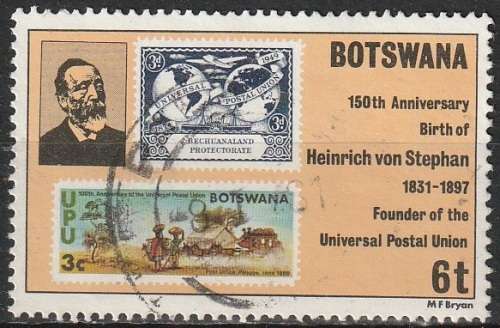 BOTSWANA 1981 The 150th Anniversary of the Birth of Heinrich von Stephan ULH CV R6.60 SG 477