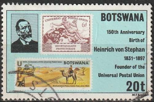 BOTSWANA 1981 The 150th Anniversary of the Birth of Heinrich von Stephan ULH CV R49.50 SG 478