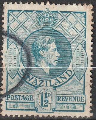 SWAZILAND 1938 -1954 King George VI ULH CV R10 SACC 29