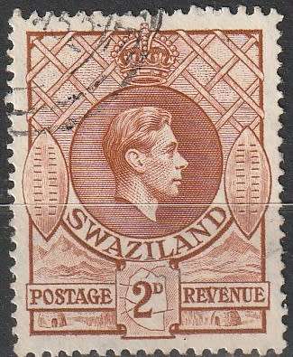 SWAZILAND 1938 -1954 King George VI ULH CV R10 SACC 30