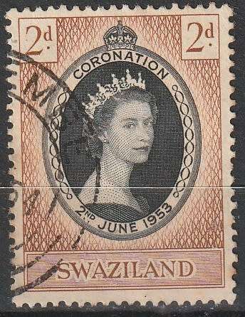 SWAZILAND 1953 Coronation of Queen Elizabeth II ULH CV R5 SACC 51