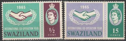 SWAZILAND 1965 International Co-operation Year MM CV R15 SACC 114/5