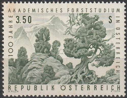 AUSTRIA 1967 The 100th Anniversary of Academic Forestry Studies in Austria UMM CV R28.60 SG1510