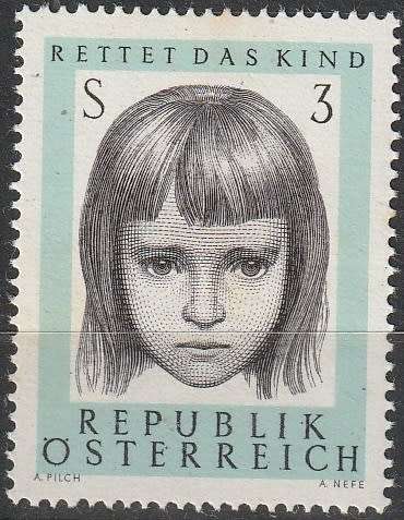 AUSTRIA 1966 The 10th Anniversary of the Austrian Society `Save the Children` UMM CV R18.70 SG1484