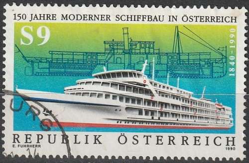AUSTRIA 1990 The 150th Anniversary of Modern Shipbuilding in Austria MM CV R26.40 SG2236