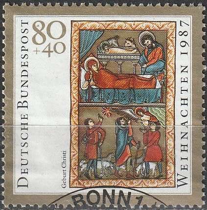 GERMANY 1987 Christmas Stamps UNH CV R52.80 SG 2224