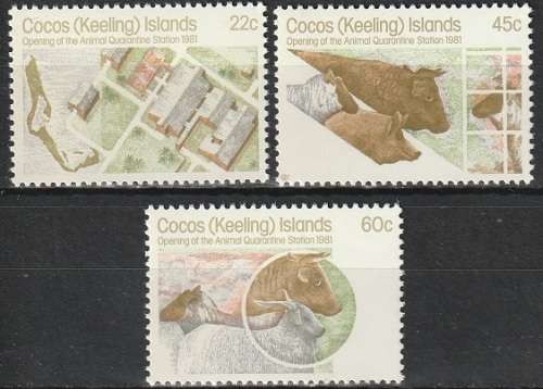 COCOS ISLANDS 1981 Opening of Animal Quarantine Station UMM CV R12.10 SG62-4