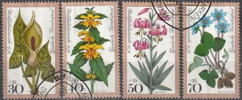 GERMANY 1978 Charity Stamps - Flowers UNH CV R77 SG 1873-76