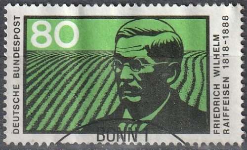 GERMANY 1988 The 100th Anniversary of the Death of Friedrich Wilhelm Raiffeise UNH CV R17.60 SG 2230