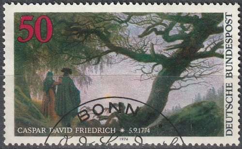 GERMANY 1974 The 200th Anniversary of the Death of Caspar David Friedrich, Pai UNH CV R11 SG 1711