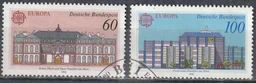 GERMANY 1990 EUROPA Stamps - Post Offices UNH CV R38.50 SG 2313/4