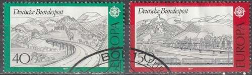 GERMANY 1977 EUROPA Stamps - Landscapes UNH CV R17.60 SG 1824/5
