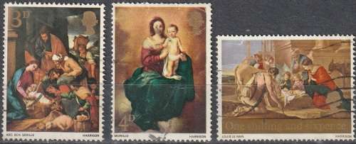 GB 1967 Christmas Stamps ULH SG 756-8