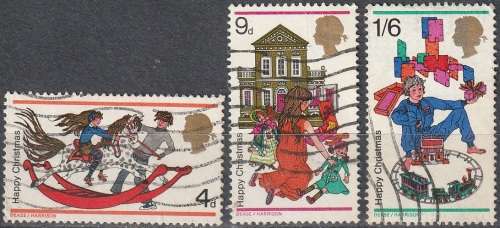 GB 1968 Christmas Stamps ULH SG 775-7