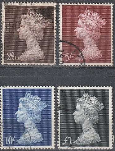 GB 1969 Queen Elizabeth II ULH SG 787-90