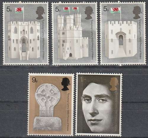 GB 1969 Castles MM SG 802-6