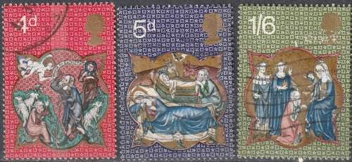 GB 1970 Christmas Stamps ULH SG 838-40