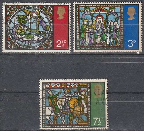 GB 1971 Christmas Stamps ULH SG 894-6