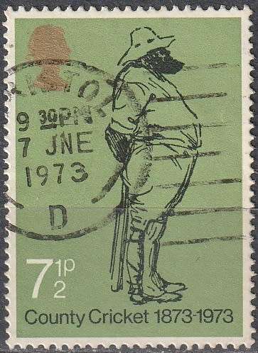 GB 1973 The 100th Anniversary of the British County Cricket ULH SG 929