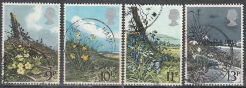 GB 1979 British Wild Flowers ULH SG 1079-82