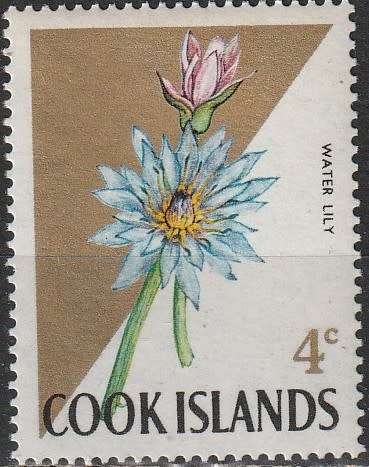 COOK ISLANDS 1970 Flowers - Fluorescent Paper CV R15.40 SG 232A UMM