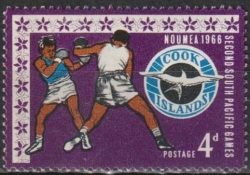COOK ISLANDS 1967 The 2nd Anniversary of the South Pacific Games CV R3.30 SG 201 UMM