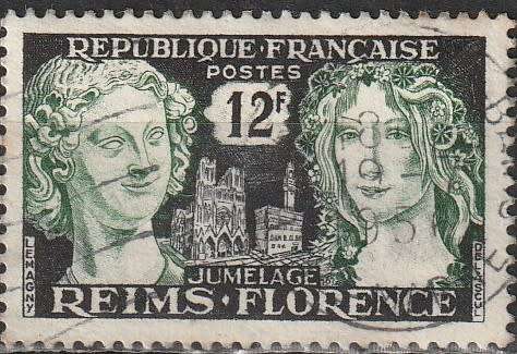 FRANCE 1956 Reims Florence Friendship CV R24.20 SG1286 ULH
