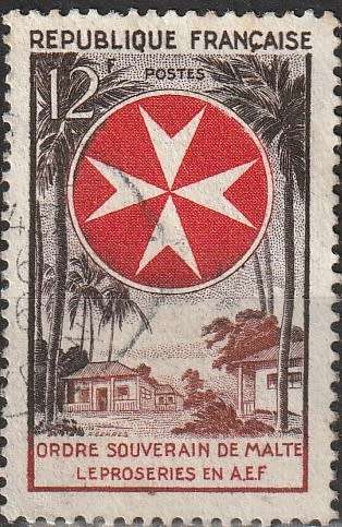 FRANCE 1956 Order of Malta - Leprosy Relief CV R16.50 SG1287 ULH