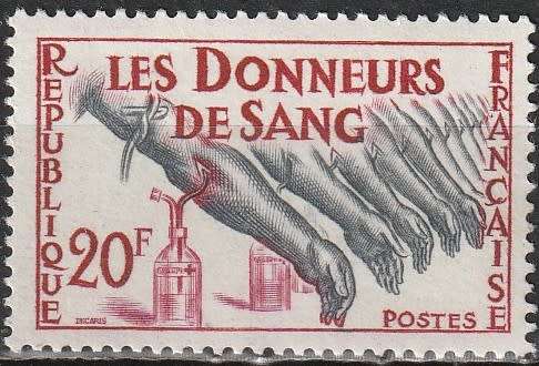 FRANCE 1959 Blood Donors SG 1442 CV R7.70 UMM