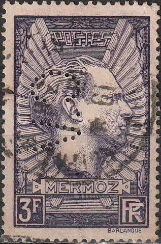 FRANCE 1937 The 1st Anniversary of the Death of Jean Mermoz, 1901-1936 SG 571 CV R99 ULH