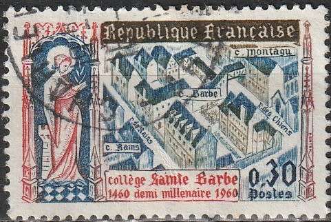 FRANCE 1960 The 500th Anniversary of the Saint Barbe College CV R12.10 SG 1509 ULH