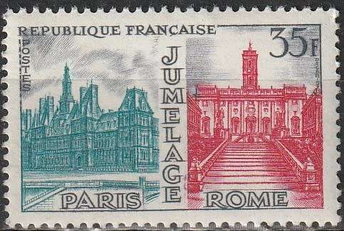 FRANCE 1958 Paris-Rome Friendship Stamp CV R12.10 SG 1399 UMM