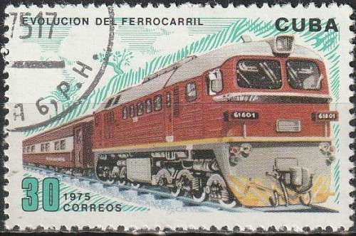 CUBA 1975 `Evolution of Railways` ULH CV R13.20 SG 2246