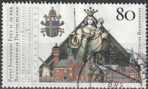 GERMANY 1987 Pope Johannes Paul II Visit in the German Federal Republic CV R17.60 SG 2184 ULH