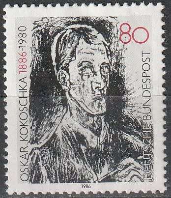 GERMANY 1986 The 100th Anniversary of the Birth of Oskar Kokoschka CV R17.60 SG 2118 ULH