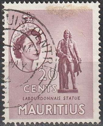 MAURITIUS 1953 Queen Elizabeth II - Local Motives CV R4.40 SG 299 ULH