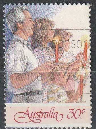AUSTRALIA 1987 Christmas UNH CV R14.3O SG 1101