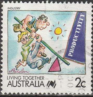 AUSTRALIA 1988 Living Together - Cartoons UNH CV R13.20 SG 1112