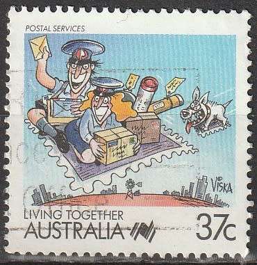 AUSTRALIA 1988 Living Together - Cartoons UNH CV R11 SG 1121
