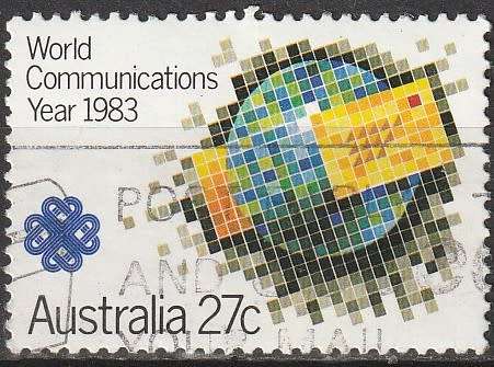 AUSTRALIA 1983 World Communications Year UNH CV R6.60 SG 887
