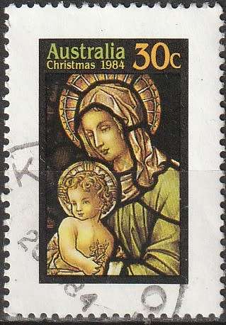 AUSTRALIA 1984 Christmas - Stained Glass Windows from Australian Churches UNH CV R2.20 SG 947