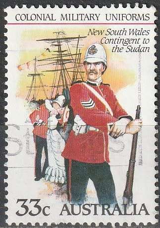 AUSTRALIA 1985 Colonial Military Uniforms UNH CV R16.50 SG 967