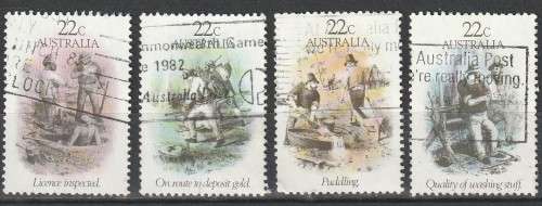 AUSTRALIA 1981 Gold Rush ULH CV R22 SG 774-777