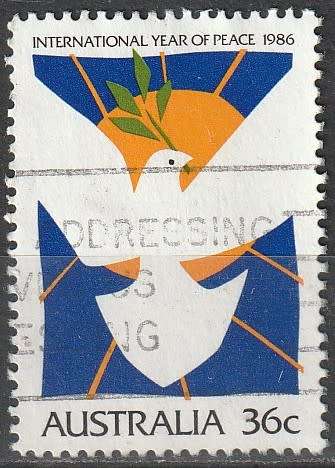 AUSTRALIA 1986 International Year of Peace UNH SG 1039