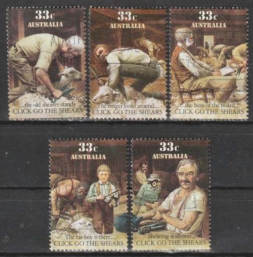 AUSTRALIA 1986 Folklore UNH CV R88 SG 1014-8