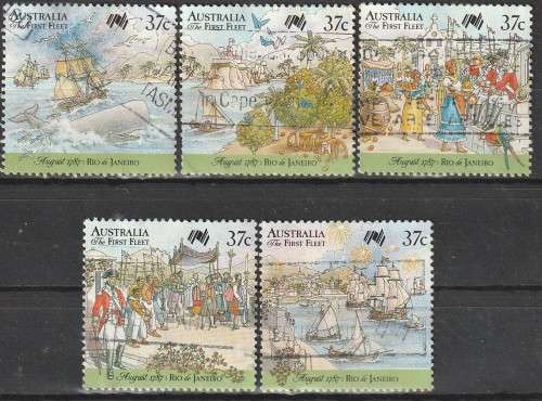 AUSTRALIA 1987 The 200th Anniversary of the Colonization of Australia UNH CV R121 SG 1077-81