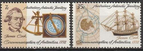 AUSTRALIA ANTARCTIC 1972 The 200th Anniversary of the Cook`s Circumnavigation of UMM CV R77 SG 21/2